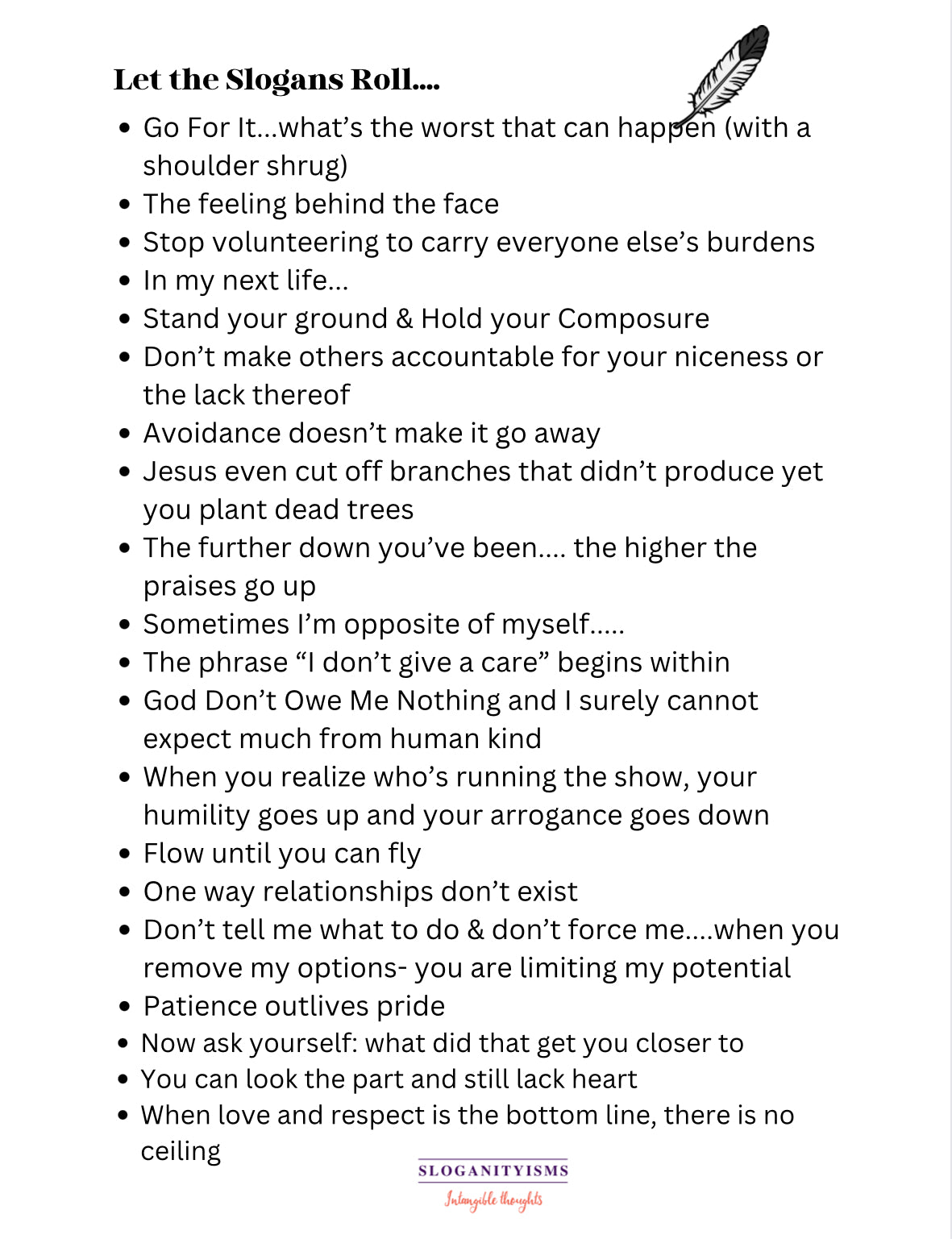 Sloganityisms Motivational Workbook (Physical Copy)