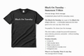 Black On…Sloganityisms Statement Tee / Tuesday