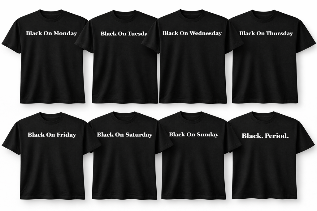 Black On…Sloganityisms Statement Hoodie (Monday)